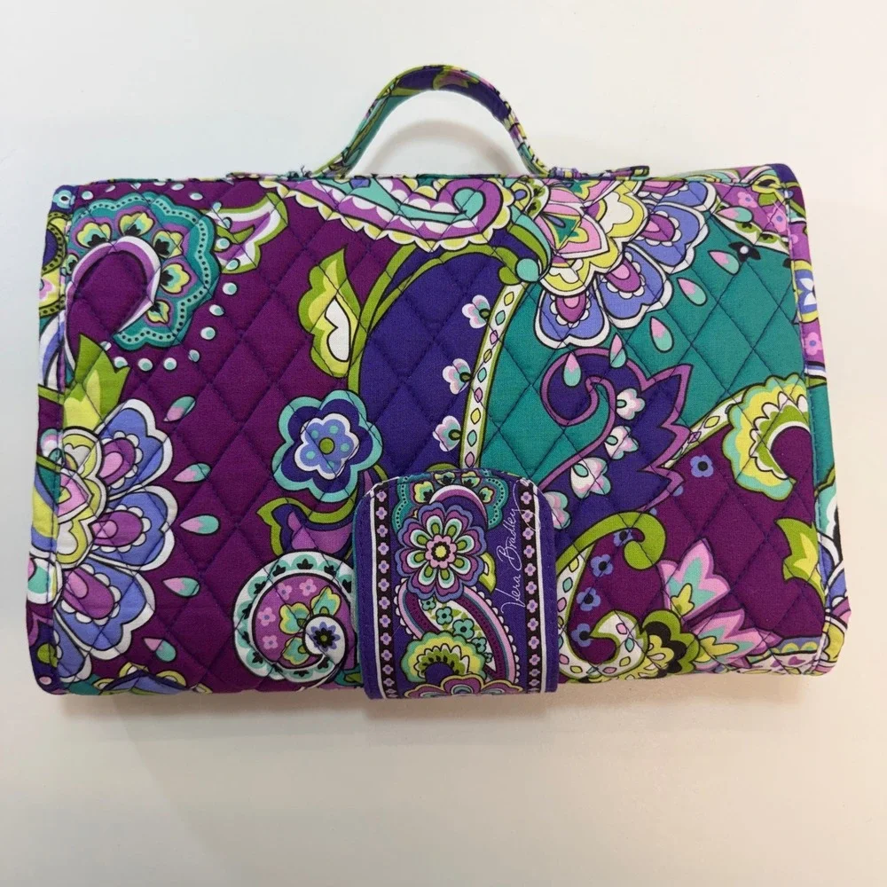 Vera Bradley Changing Pad Baby Heather Purple Teal Paisley Quilted Travel